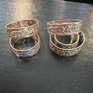 Vintage Silver Georgian Rings! Set of 5! Beautiful!